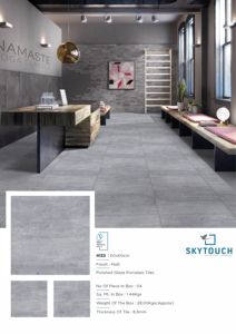 Matt Glazed Grey Color 8,5 MM Grosor Alfombra Cerámica Baño Rústico Azulejo Metro para Proyecto Azulejos vitrificados - Product Image 3