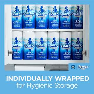 Toallas de Papel Desechables Suaves Sparkle Pick-A-Size, Ecológicas y Reciclables, de 3 Capas, 6 Rollos Dobles (660 Hojas en Total), Resistentes - Product Image 4
