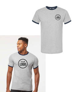 เสื้อยืดคอกลมแขนสั้นสำหรับผู้ชายเสื้อคอตตอนนุ่มคลาสสิก3604ออกแบบโลโก้ใหม่ - Product Image 1