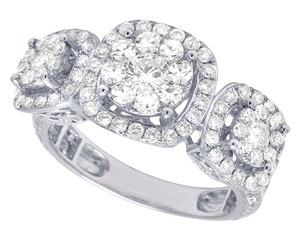 Moissanite Classic Style Engagement <b>Ring</b> for Women Elegant Sterling <b>Silver</b> <b>Statement</b> Fully Iced Out Diamond Jewelry - Product Image 4