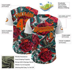 Hot Sale Customized Baseball Uniforms With <b>Rhinestone</b> High Quality Sublimation Baseball Jerseys - Product Image 3