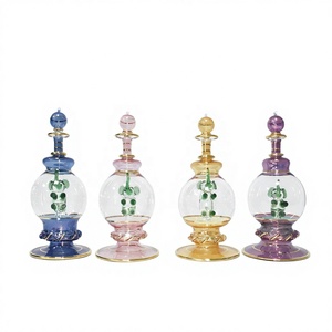 ขวดน้ำหอมแก้วเป่าหลากสีสไตล์อียิปต์โดย Vetro Mano - Product Image 1
