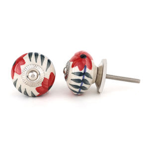 SHUBHAM rustique Vintage maison meubles multicolore Floral en céramique bouton tiroir tirer pour armoires de cuisine commodes armoires - Product Image 2