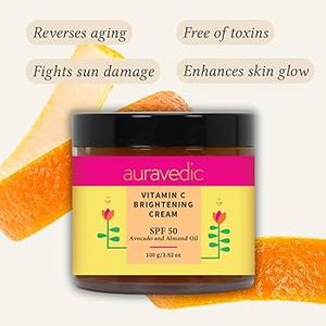 Auravedic 100 g Vitamina C Crema Iluminadora para Blanqueamiento Corporal - Product Image 5
