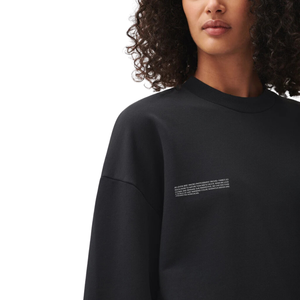 Sudadera de algodón 100% de invierno de alta calidad para mujer, estampado de pantalla frontal y trasera negra, cuello redondo, antibolitas, ajuste Regular a su logotipo - Product Image 4