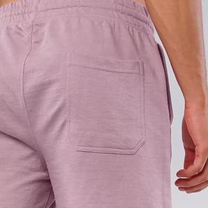 New Sale <b>Men's</b> Cotton Sportswear Casual Fleece Jogger <b>Shorts</b> <b>Zipper</b> <b>Pockets</b> Athletic Workout Gym Sweat <b>Shorts</b> Knitted Canvas - Product Image 4