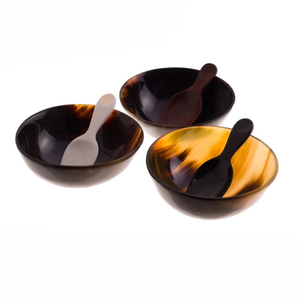 Cuenco de cuerno de búfalo para servir comida y decoración, cuenco de cuerno a un precio razonable, cuenco de frutas - Product Image 1