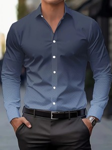Nuevas Camisas de Vestir de Manga Corta para Hombre, 100% Algodón Satinado, Sólidas, Formales, Casuales de Negocios, Ecológicas, Antiarrugas y Transpirables, para Otoño - Product Image 3