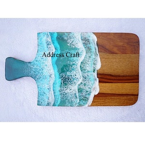 เขียงแนววินเทจ,อุปกรณ์ทำครัวออกแบบลายมหาสมุทรเขียงไม้เขียงสำหรับอาหารเช้า - Product Image 6