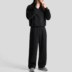 Nouveau design Survêtement Deux survêtements 2 pièces Pull complet à capuche et pantalon évasé Ensemble de jogging personnalisé pour femmes - Product Image 1