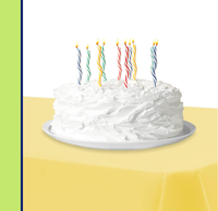Nappe personnalisée en tissu non tissé enduit de PVC, écologique, imperméable et ignifuge, pour les fêtes d'anniversaire