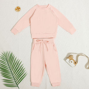 Prix de gros, sweat-shirt à capuche tendance, jogging, survêtement, logo personnalisé, coton pour garçons, ensemble 2 pièces, nouveau design, survêtement en molleton pour enfants - Product Image 2