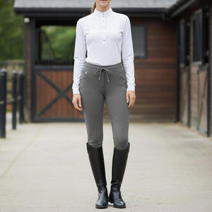 Pantalones de Montar a Caballo de Alta Calidad, Nuevo Estilo, Más Vendidos, Cintura Alta, Asiento Completo con Agarre, Pantalones de Montar para Mujer, Mallas con Botones - Product Image 3