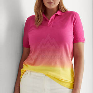 Camiseta Polo de Color Sólido para Mujer Adulta, Camiseta Polo de Talla Grande para Mujer, Ropa de Verano, Camisetas Polo de Manga Corta - Product Image 2
