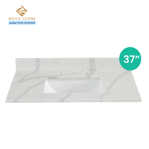 37 "Modulaire Cas Top Portable Assembler Mimic Marbre Artificiel Quartz Pierre Commercial Salle De Bains Comptoir - Product Image 1