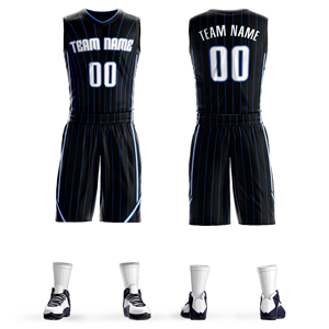 Conjunto de Uniforme de Baloncesto Personalizado con Nombre y Número del Equipo, Impresión por Sublimación, Reversible, para Hombre Adulto, Antibacteriano, de Secado Rápido - Product Image 4