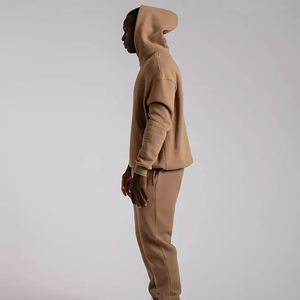 2025 Conjunto de chándal con capucha de color de piel para hombre Ropa deportiva informal Jogger Sudadera Pantalones Traje OEM ODM - Product Image 3