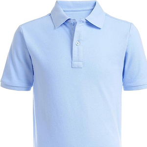 Chemise de golf pour homme 100 % fibre de bambou, anti-plis, brodée, tricotée, à manches courtes, style décontracté chic, avec détails boutonnés, couleur unie - Product Image 3