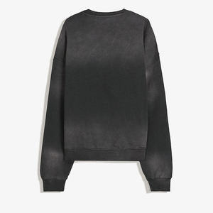 Pull vintage ras du cou lavé sweats pour hommes lavage à l'acide sérigraphié surdimensionné poids lourd 100% coton mélangé haut athlétique - Product Image 2