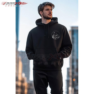 Sweat à capuche élégant pour homme, imprimé graphique, manches longues, en molleton, couleur et logo personnalisables, pour la mode urbaine quotidienne - Product Image 2