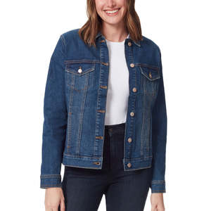 Veste en jean pour femme, décontractée, vêtement d'extérieur d'hiver, automne, respirante, tricotée, manches longues, boutonnée - Product Image 1