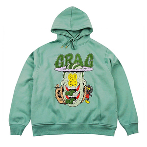 Nouveaux sweats à capuche pour hommes en chenille brodée, 100% coton, logo personnalisé, anti-froissement, respirant, écologique, de haute qualité, longs - Product Image 2