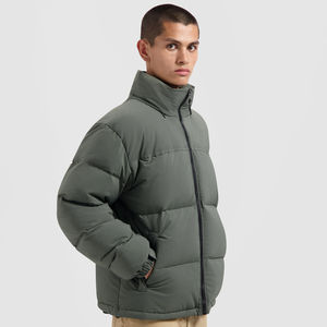 Veste d'hiver matelassée pour homme sur mesure avec capuche, longue et chaude, fermeture éclair, style décontracté, prix de gros, respirante - Product Image 5