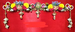 Oiseaux indiens Design décoratif porte suspendue paire avec cloche attrayant maison décorative Antique artisanat articles tenture murale - Product Image 3