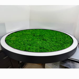 โคมไฟระย้ารูปวงกลมมอสสีเขียวแบบโมเดิร์นโคมไฟ LED ในร่มพร้อมตัวอลูมิเนียม - Product Image 4