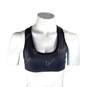 Ensemble de sport personnalisé sexy respirant extensible dans les quatre sens antibactérien à séchage rapide 2 pièces soutien-gorge de sport leggings cordon de serrage yoga - Product Image 4