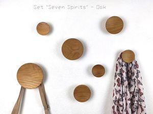 Juego de ganchos de madera para puerta de vestidor de casa, gancho de pared de nogal, moderno, hecho a mano, decorativo, mango de cocina - Product Image 6