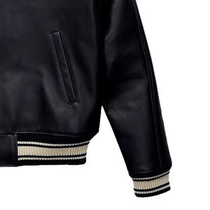 Chaquetas de Cuero, Nuevos Diseños, Hechas a Medida, Chaqueta Bomber de Piel de Oveja Color Bronceado, Chaqueta de Invierno para Hombre - Product Image 6