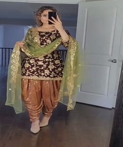 Salwar kameez indien pakistanais prêt à l'emploi costume en coton pour femmes cousu robes de femme élégantes - Product Image 3