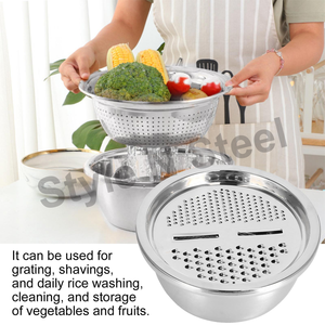 Juego de cuencos mayores, colador, piezas mayores, cubierta mayor a precio mayorista, cuenco de vapor y cuenco de almacenamiento, cuenco de lujo - Product Image 1