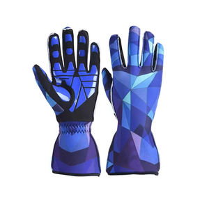 2025 diseño personalizado Go Karting Racing guantes de cuero transpirable de alta calidad con patrón de impresión Top guantes de carreras al aire libre - Product Image 1
