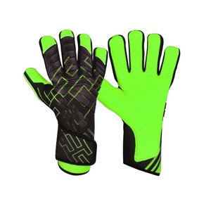 Wholesale Custom Professional Latex Waterproof Goalkeeper Gloves Adjustable Wrist <b>Strap</b> Full Finger Lace-Up Closure for Outdoor - Product Image 2