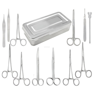 Top Selling 13 Pcs Basic Minor Surgery <b>Kit</b> Stainless Steel Box CE ISO Certified Surgical Instruments Wholesale Supplier - Product Image 5