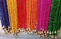 Guirlandes de pompons multicolores faites à la main, traditionnelles et design, pour décorations de mariage, cérémonies, Diwali, Aïd, Nouvel An