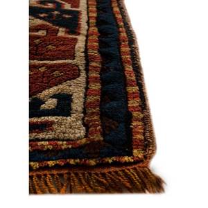 Alfombra de Lana Anudada a Mano Kiaan Paem-183 Roja y Naranja con Patrón Geométrico para Sala de Estar, para Adolescentes, Tamaño 9x12 - Product Image 4