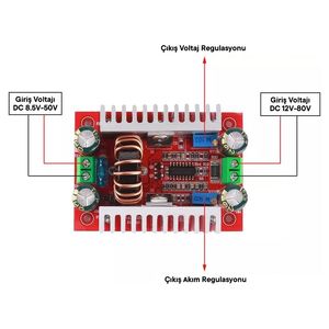 Module de commande LED à courant et tension constants, haute puissance 400W DC-DC, pour éclairage solaire - Product Image 5