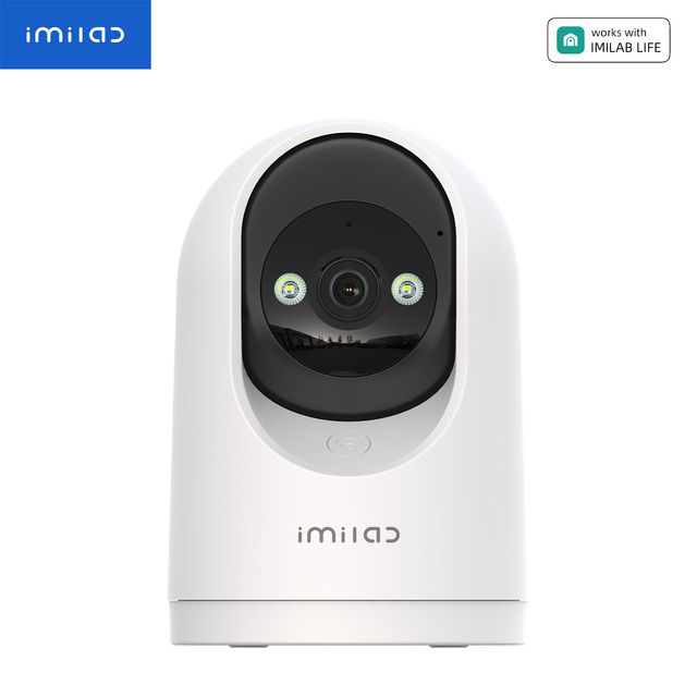 Indoor WiFi Security Pet Baby Camera, 2K 3MP 360° View Night Vision AI Human Detection Camera for Home Security, IMILIAB LIF App