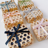 Tendance Artisanat bambou tissé panier cadeau paniers de rangement de haute qualité pour la saint-valentin du Vietnam