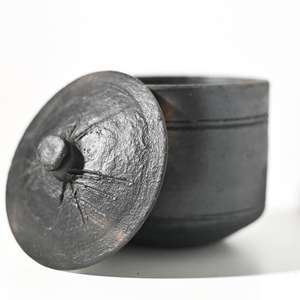 Handmade Stylish Terracotta <b>200ml</b> Candle Jar Modern Design Sustainable Storage <b>Bottle</b> Kitchen Cover Conditiments Food Spice - Product Image 5