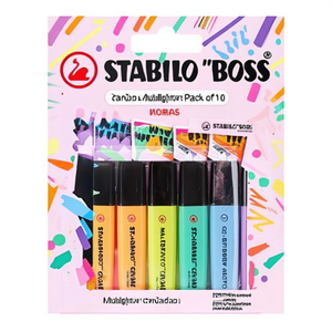 Pack de 10 surligneurs STABILO 'BOSS Pastel' - Product Image 2