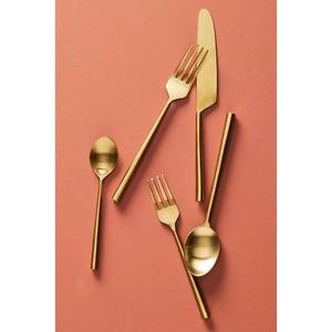 Ensemble de couverts en laiton élégant avec des motifs artisanaux, modèle BC-075 de 2 Brothers, pour les fêtes, les mariages et les restaurants - Product Image 6