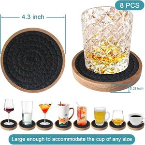 Amazing Breaded Cotton Rope and Wooden Dining <b>Table</b> Coaster High Quality <b>Low</b> Price Coaster for Christmas and Parties - Product Image 5