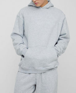 Ensemble de survêtement sportif 2 pièces pour homme, en molleton de coton épais de qualité supérieure, imprimé, avec capuche, collection hiver 2026 - Product Image 5