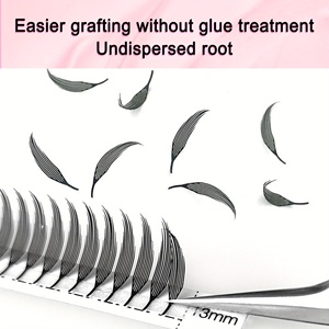 Cils de dragon New Tower Lashes Spire Lash Soft C D Curl Greffage Feathered Style Premade Volume Fan Eyelashes Extension Supplier - Product Image 5