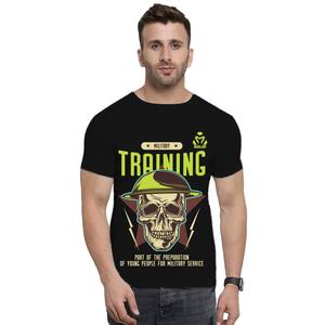 T-shirt décontracté confortable et léger en coton 100% avec un design minimaliste, tissu respirant, matière facile d'entretien, imprimé sur mesure pour hommes - Product Image 1