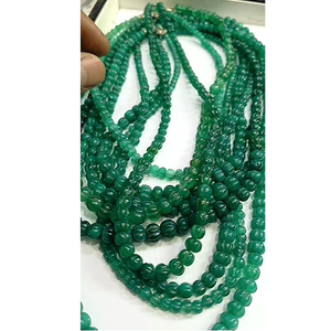 39 hebras de ónix verde de 5mm a 8mm con forma de calabaza collar de cuentas lisas de piedras preciosas 4805 CTS de longitud 14-22 pulgadas con cuentas de melón US $289 - Product Image 5